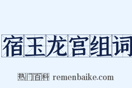 宿玉龙宫组词是什么意思的图片